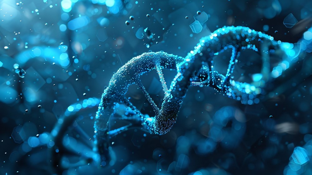 Strands of DNA, representative of genetic testing for health, aka The DNA Diet Test offered by Jenna Witt, NP.