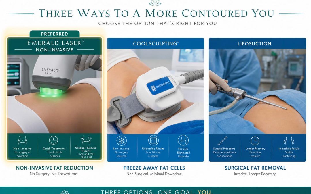 Emerald Laser vs. CoolSculpting vs. Liposuction: Which Is Best?
