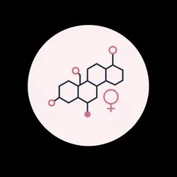 Hormone molecule icon representing hormone and metabolic health
