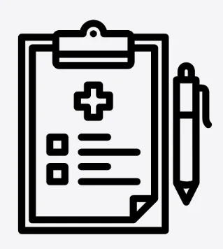 Medical clipboard icon